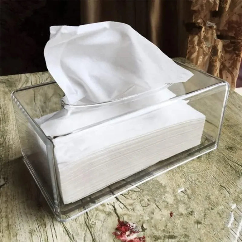 rectangular acrylic tissue box image2