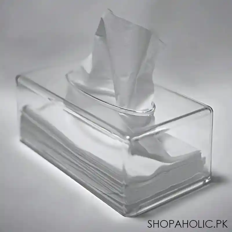 rectangular acrylic tissue box main image