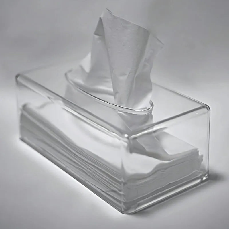 rectangular acrylic tissue box main image