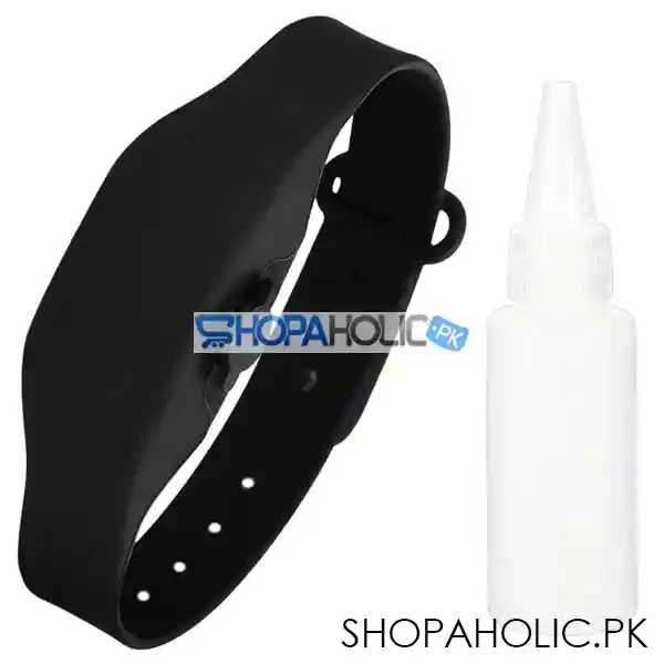 refillable hand sanitizer band   black image2