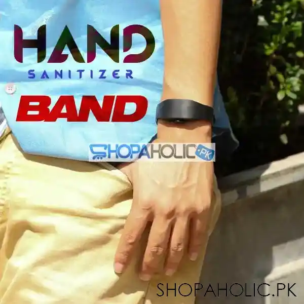 refillable hand sanitizer band   black main image