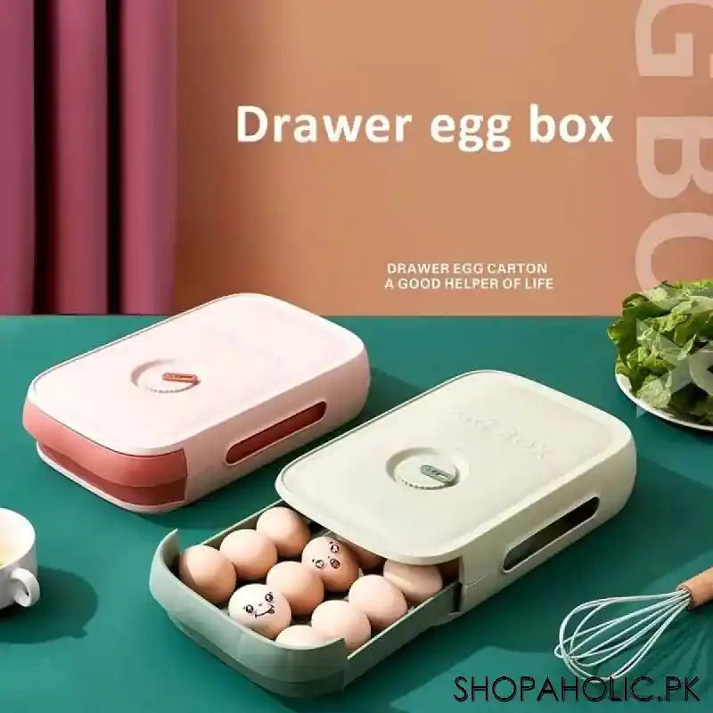 refrigerator large capacity rolling egg storage box image6