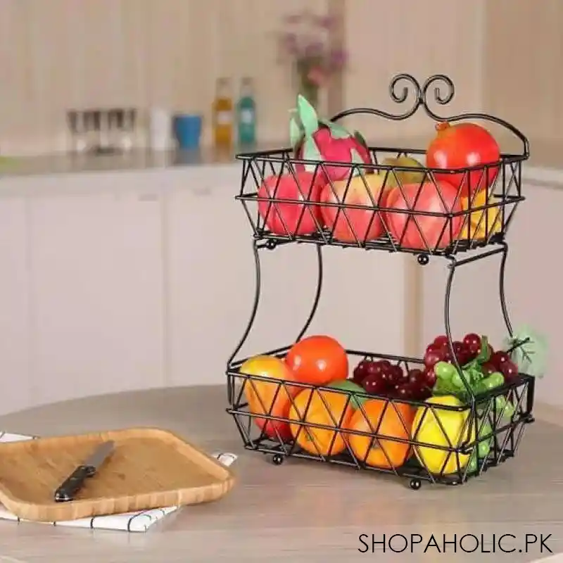 regular metal fruit basket main image