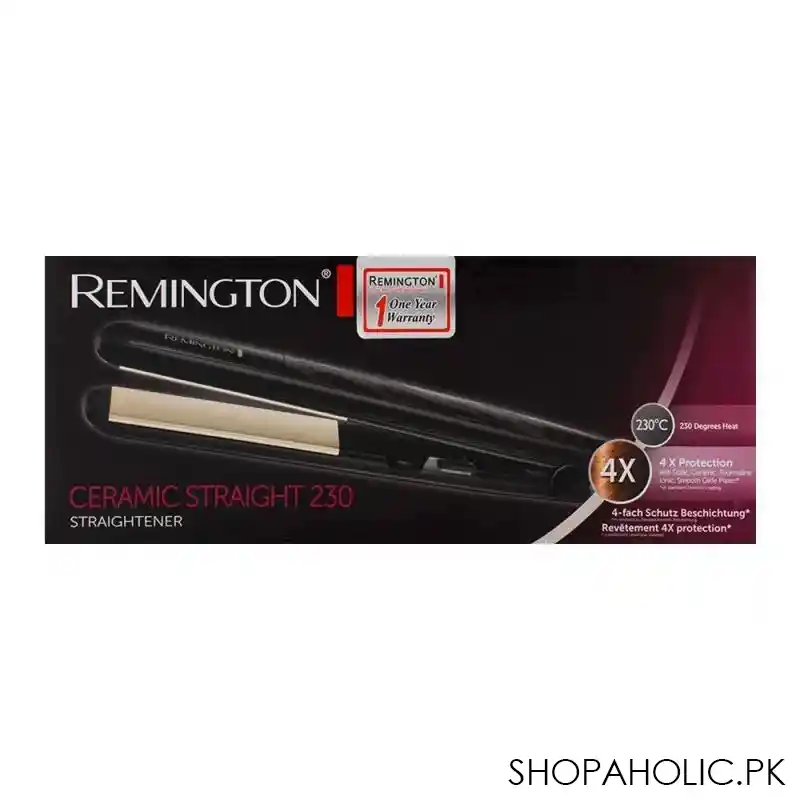 remington ceramic straight 230 hair straightener, s3500 image2