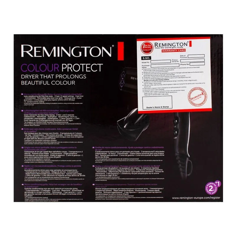 remington color protect hair dryer d6090 image3