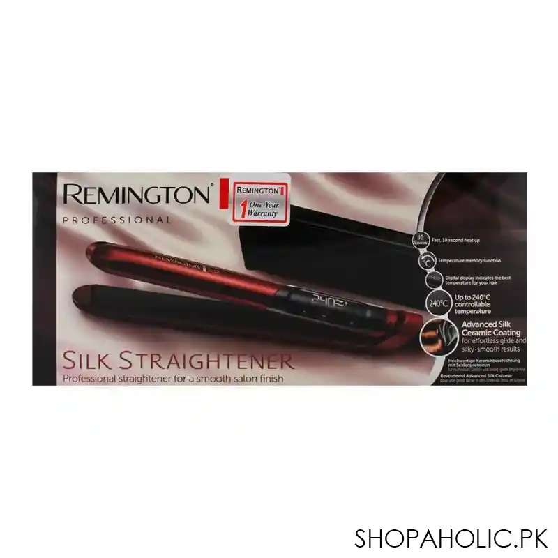 remington hair straightener with advanced silk ceramic coating s9600 image2