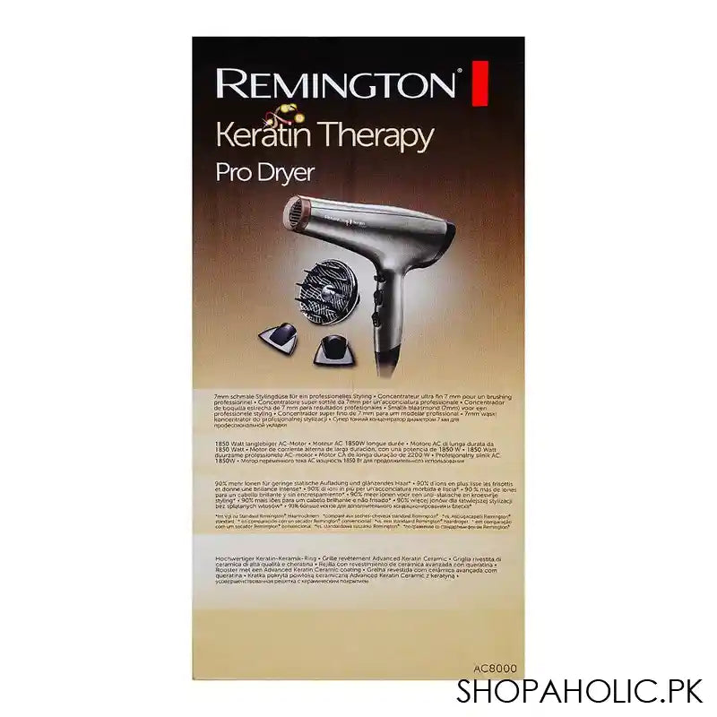 Remington Keratin Therapy Pro Hair Dryer, 1850W, AC8000CN - Image 5