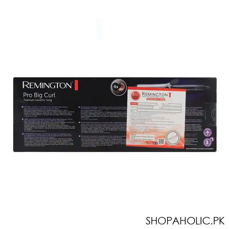 Remington Pro Big Titanium Ceramic Curl Tong, CI5538 - Image 3