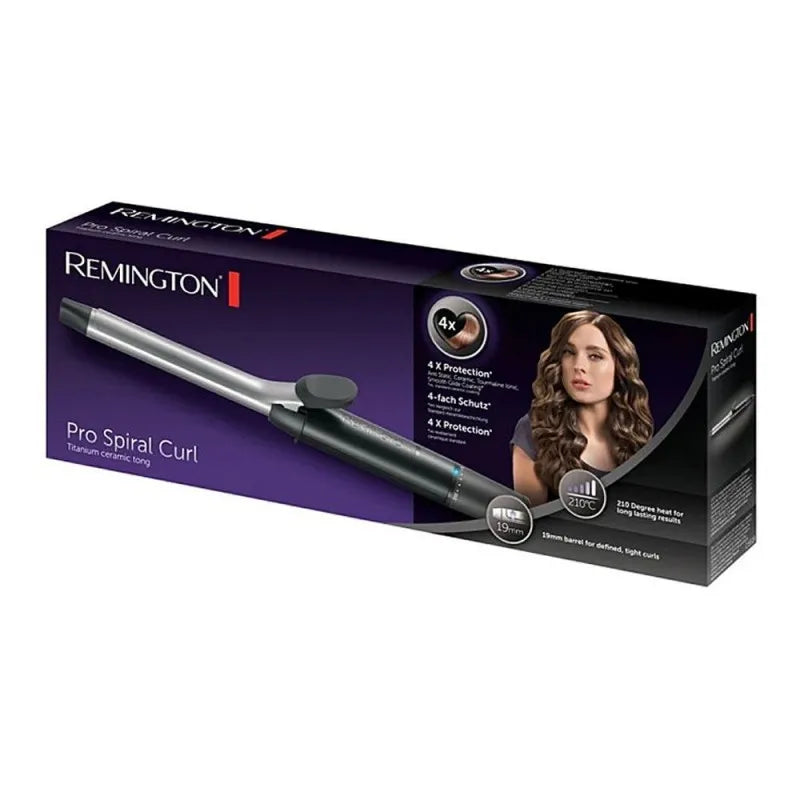 remington pro spiral curl titanium ceramic tong, 19mm, ci5519 image2