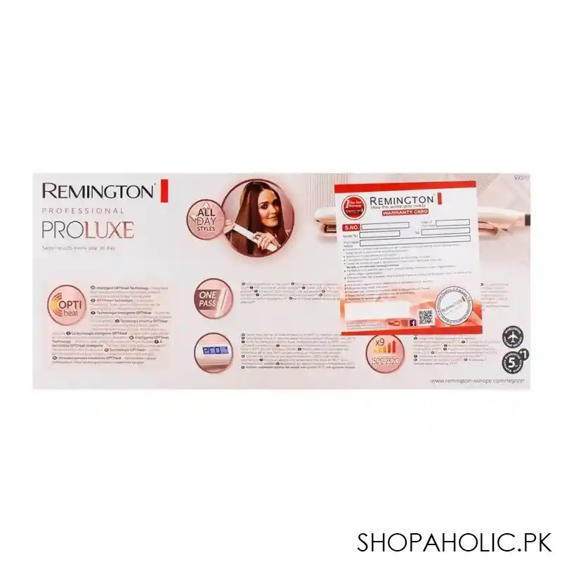 remington proluxe hair straightener s9100 image3