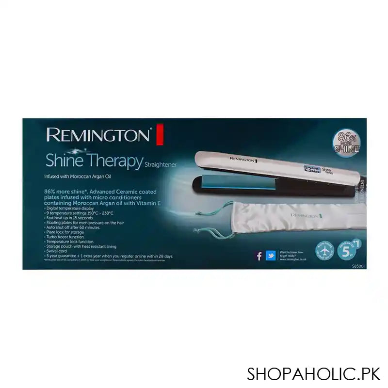 Remington Shine Therapy Hair Straightener S8500 - Image 3