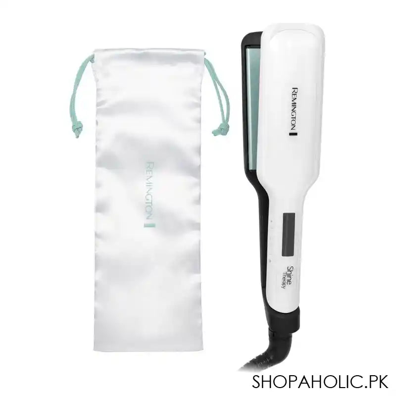 Remington Shine Therapy Wide Plate Hair Straightener, S8550 - Image 3