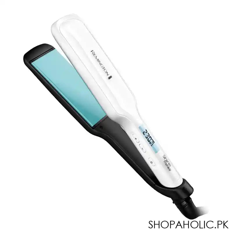 Remington Shine Therapy Wide Plate Hair Straightener, S8550 - Image 2