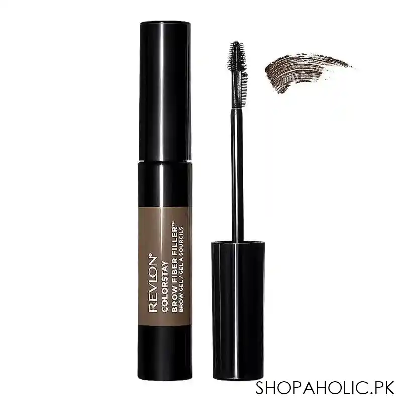 revlon colorstay brow fiber filler brow gel, 304 grey brown main image