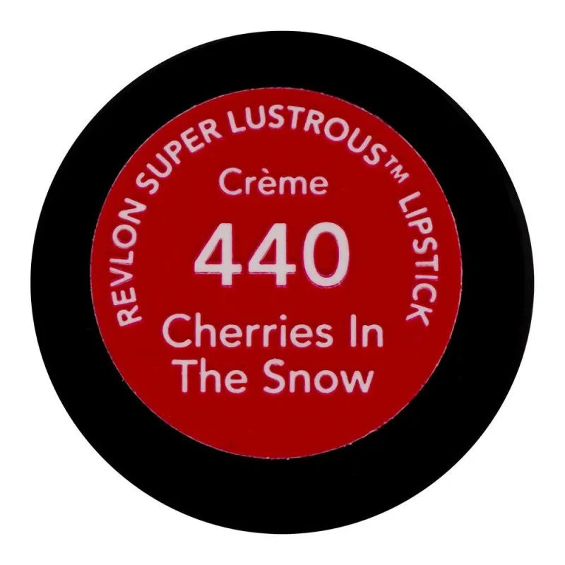 revlon super lustrous creme lipstick, 440 cherries in the snow image3