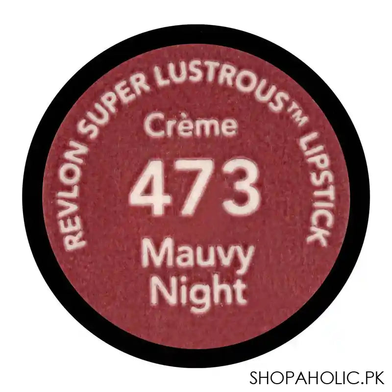 Revlon Super Lustrous Creme Lipstick, 473 Mauvy Night - Image 2