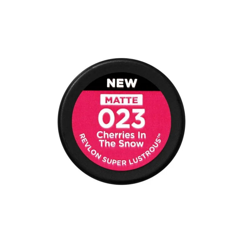 revlon super lustrous matte lipstick, 023 cherries in the snow image3