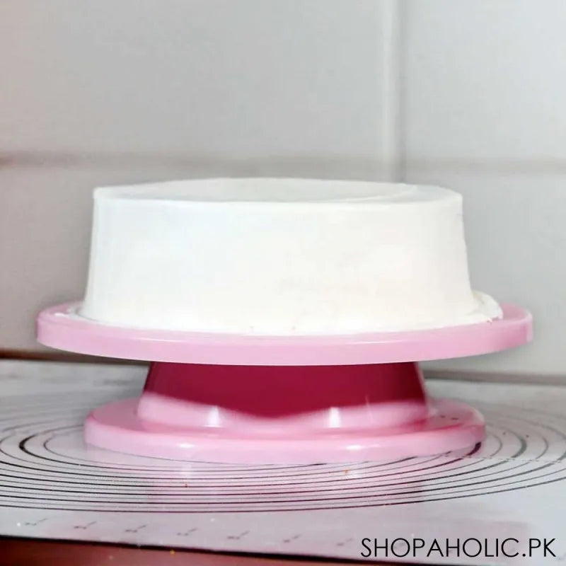 revolving cake turntable stand image2