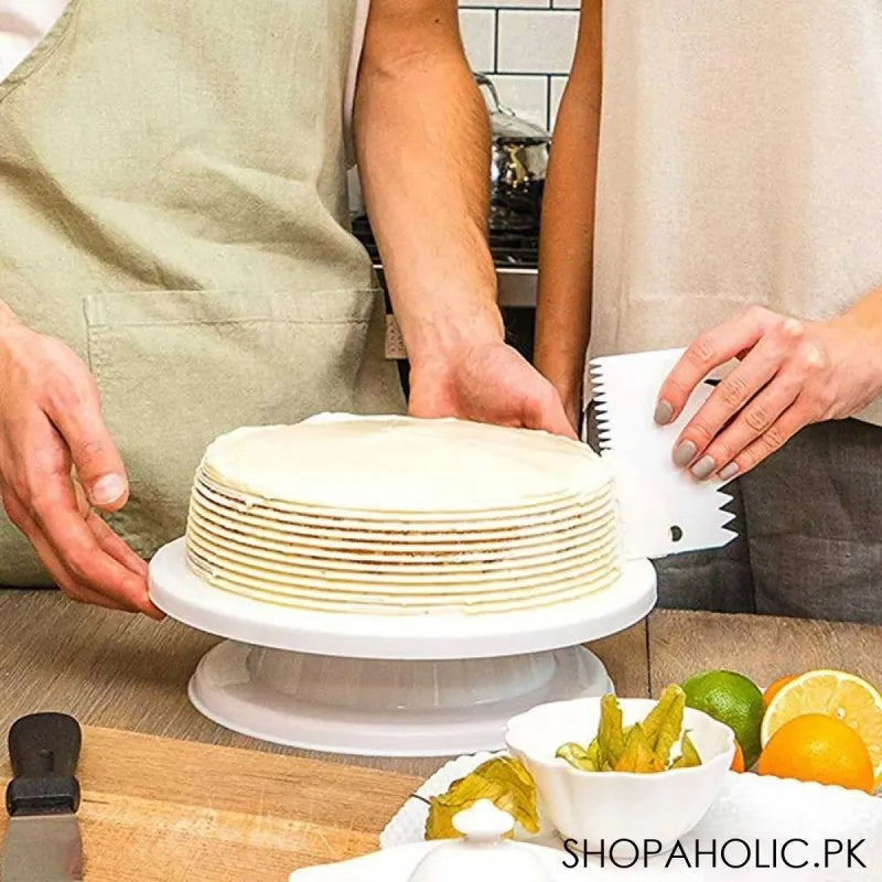 revolving cake turntable stand image3