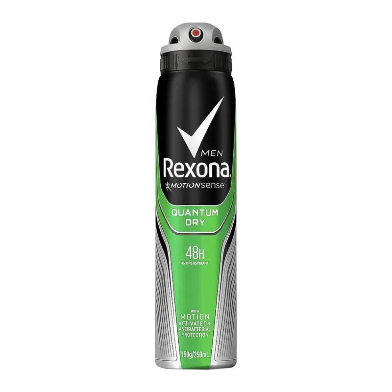 rexona men motion sense quantum dry 48hrs antiperspirant body spray, 250ml main image