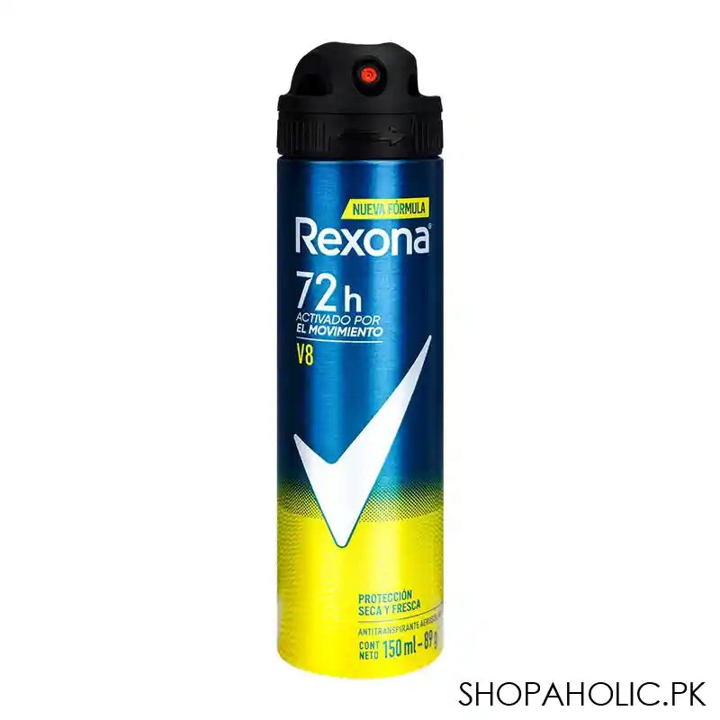 Rexona Men V8 72H Motion Activated Deodorant Spray, For Men, 150ml - Main Image