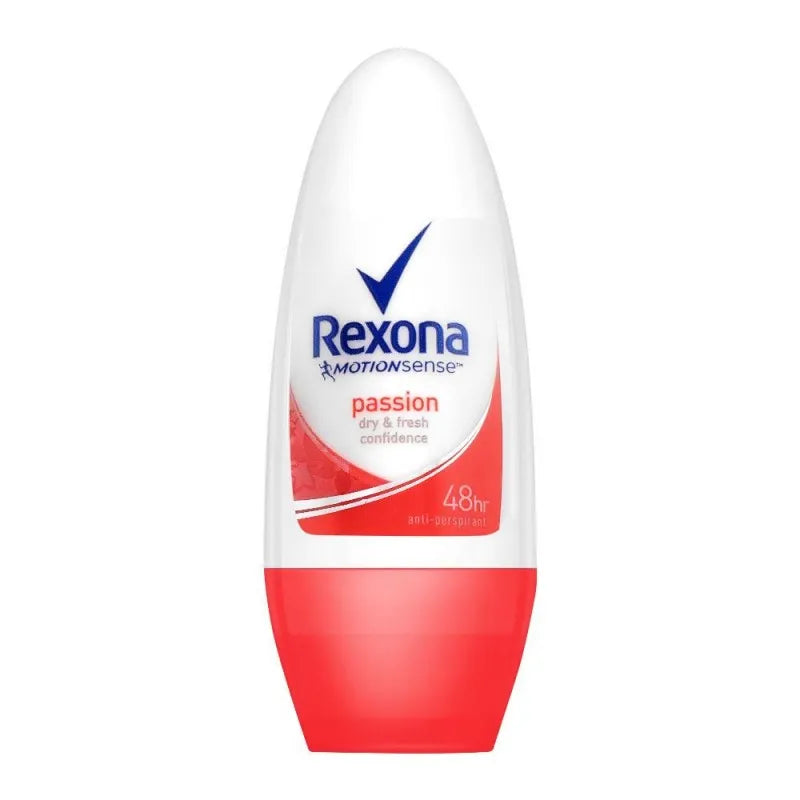 rexona motion sense passion dry & fresh anti perspirant roll on, 50ml main image