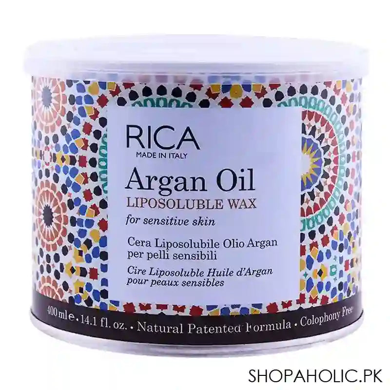 RICA Argan Oil Sensitive Skin Liposoluble Wax 400ml - Main Image