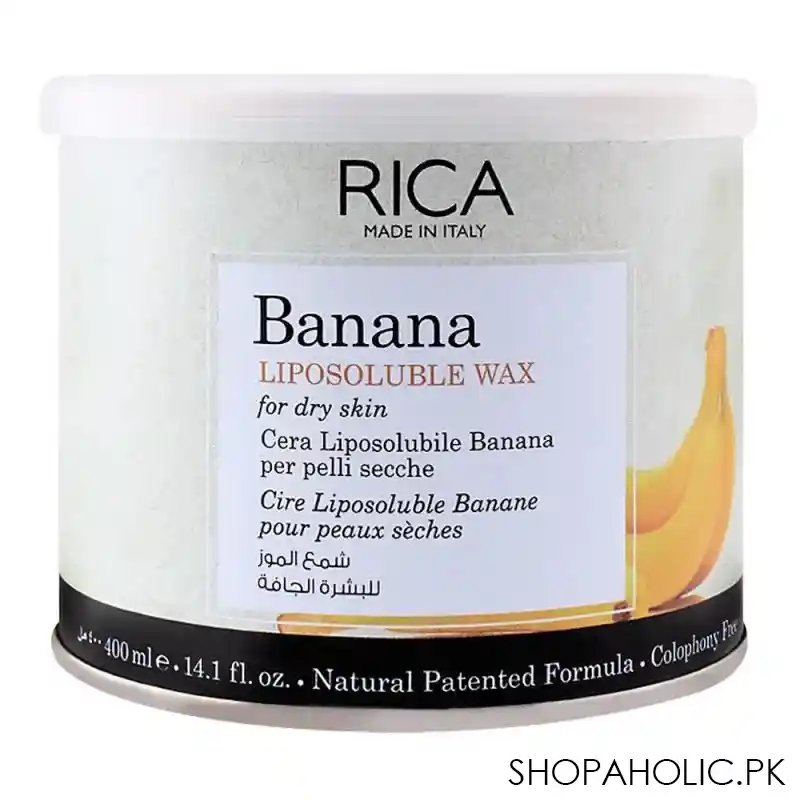 rica banana dry skin liposoluble wax 400ml main image