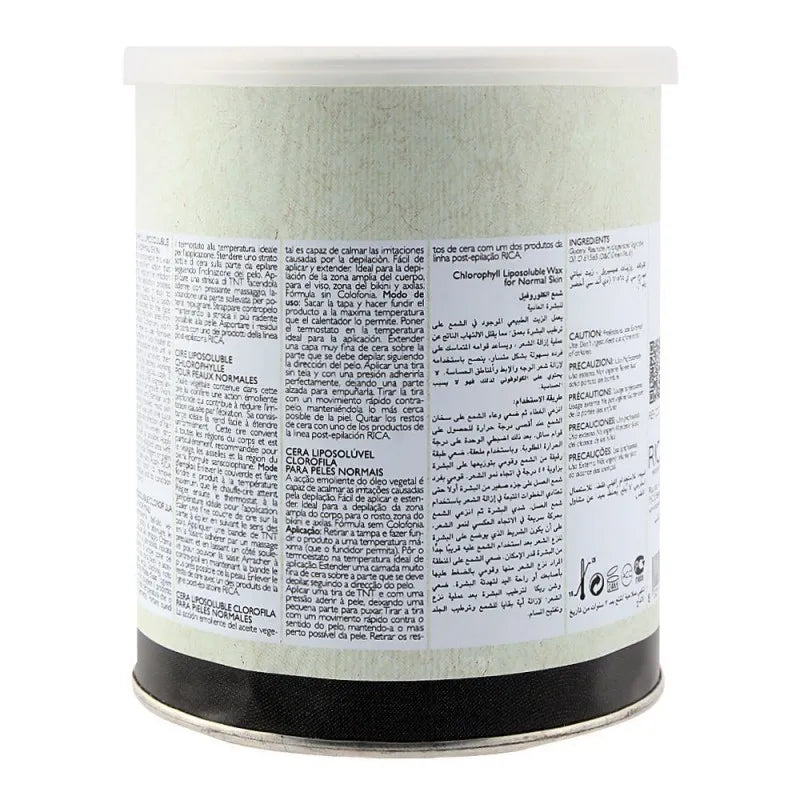 rica chlorophyll normal skin lisposoluble wax 800ml image2