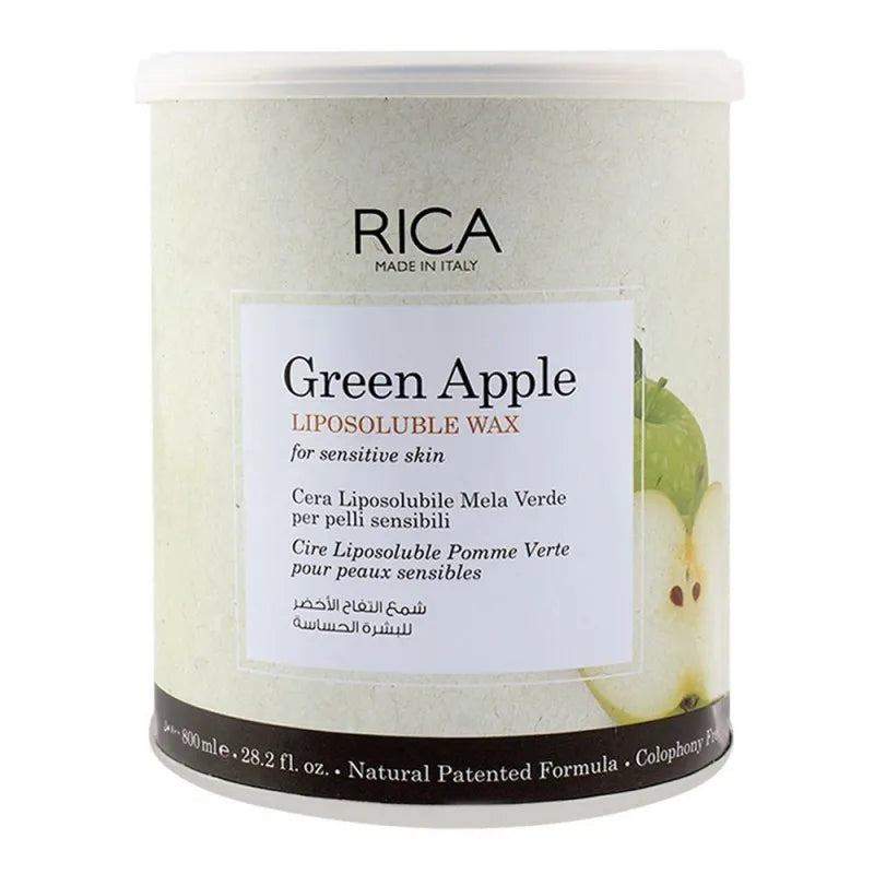 rica green apple sensitive skin lisposoluble wax 800ml main image