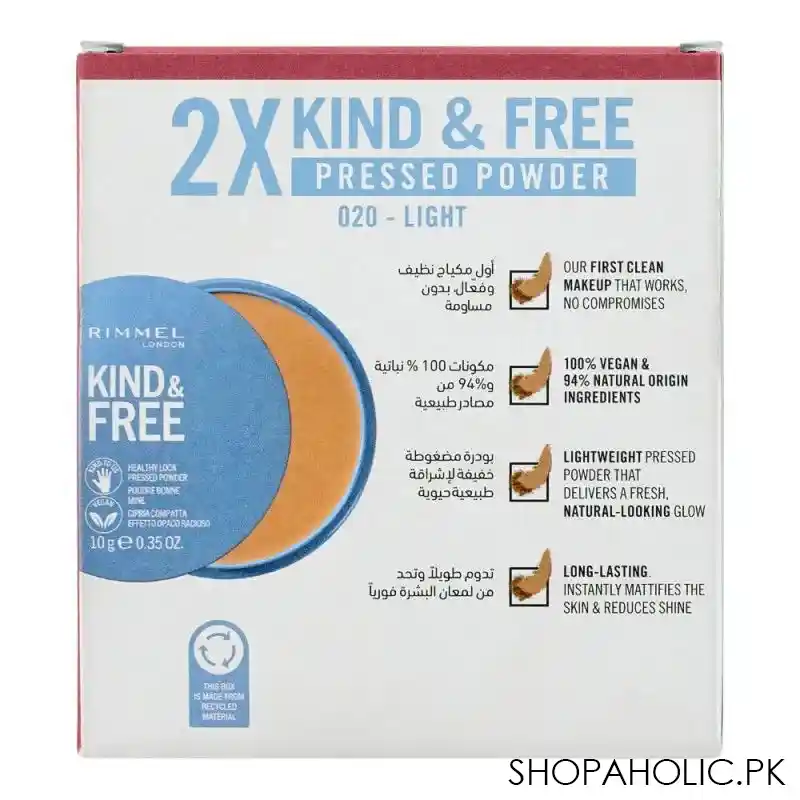 rimmel 2x kind & free pressed powder, light, value pack, 020 image5