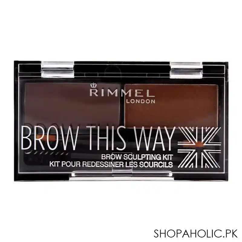 rimmel brow this way brow sculpting kit 002 medium brown main image