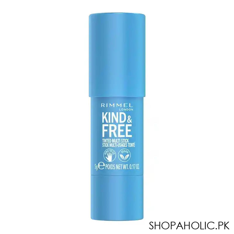 Rimmel Kind & Free Tinted Multi Stick, For Cheeks and Lips, Hydrating, Vegan, 5g, 004 Tangerine Dream - Image 3