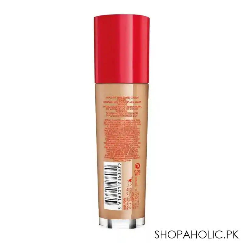 rimmel lasting finish 25h full coverage foundation, 210 golden beige image3