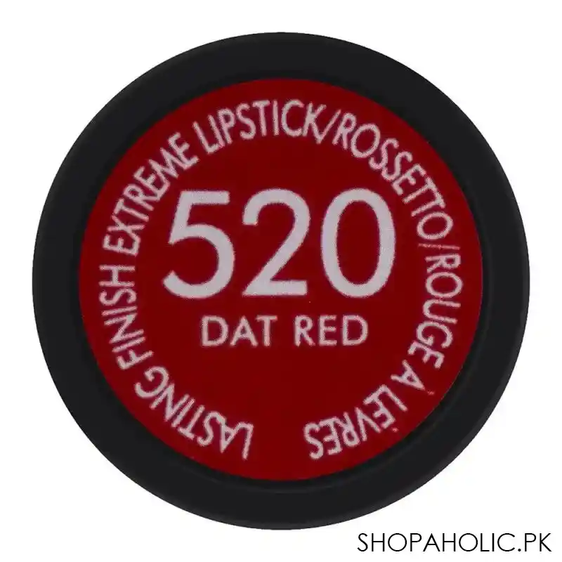 rimmel lasting finish extreme lipstick, 520 dat red image4