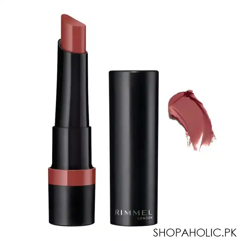 rimmel lasting finish matte lipstick 180, blushed pink main image