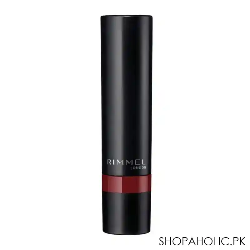 rimmel lasting finish matte lipstick 530, hollywood red image2