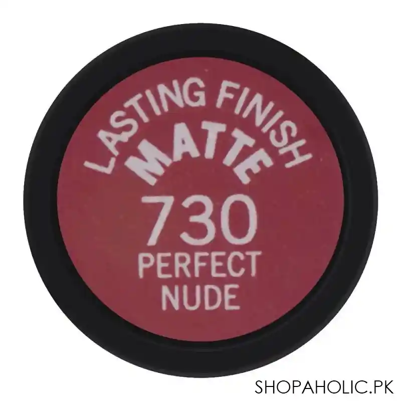 rimmel lasting finish matte lipstick, 730 perfect nude image4