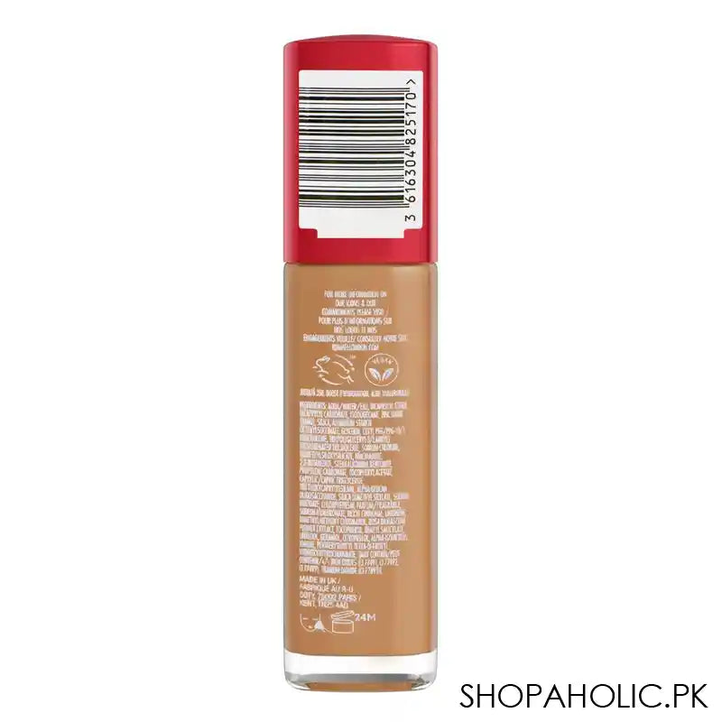 Rimmel Lasting Finish Upto 35 Hours Foundation With Hyaluronic Acid, 2% Niacinamide, 350 Golden Honey - Image 3