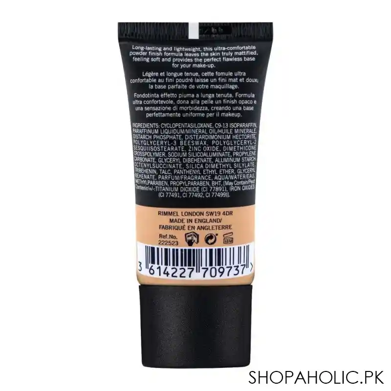 rimmel lasting matte foundation, 103 true ivory image2