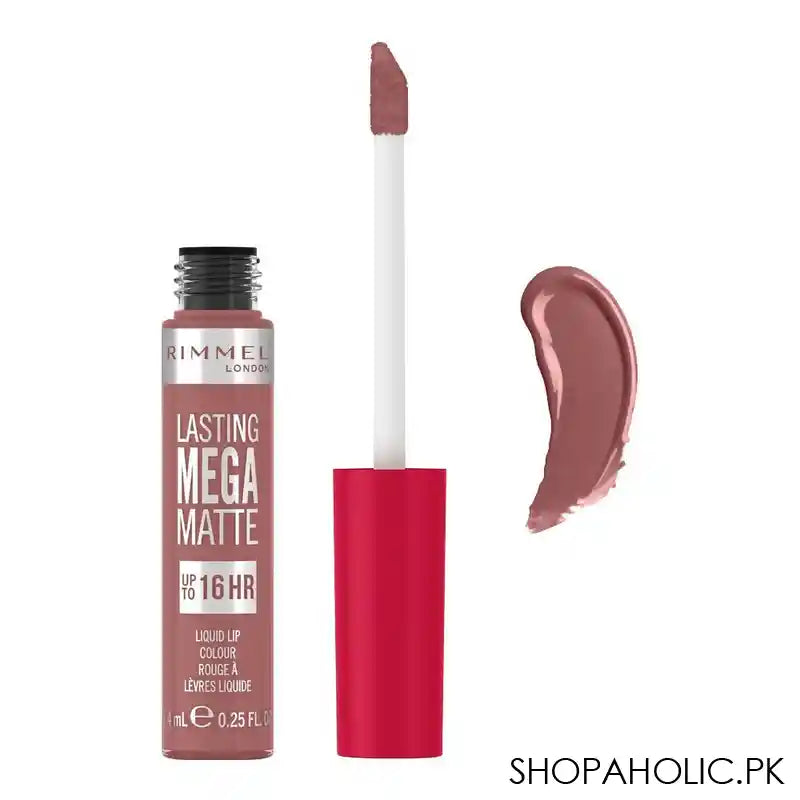 Rimmel Lasting Mega Matte Up To 16HR Liquid Lip Color, 200 Pink Blink - Main Image