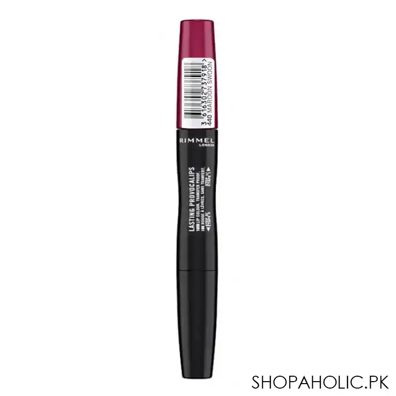 rimmel lasting provocalips 18h lip colour, 440, maroon swoon image2