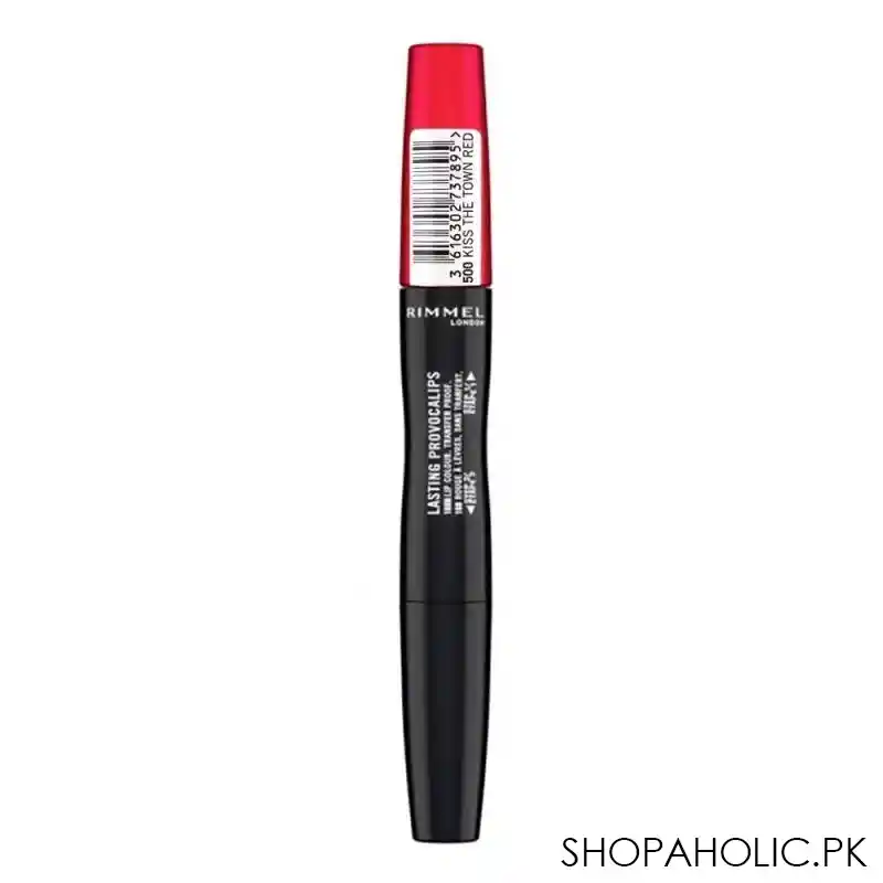 rimmel lasting provocalips 18h lip colour, 500, kiss the town red image2