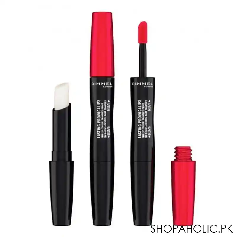 rimmel lasting provocalips 18h lip colour, 500, kiss the town red main image