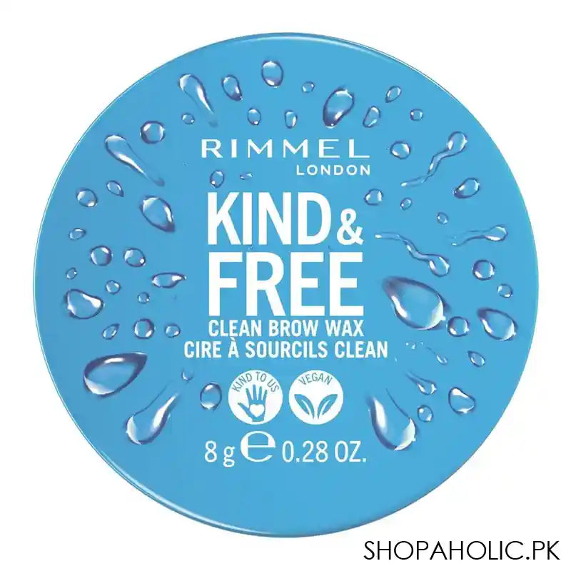 Rimmel London Kind & Free Brow Wax, Clear, Long-Lasting Hold, 8g - Main Image