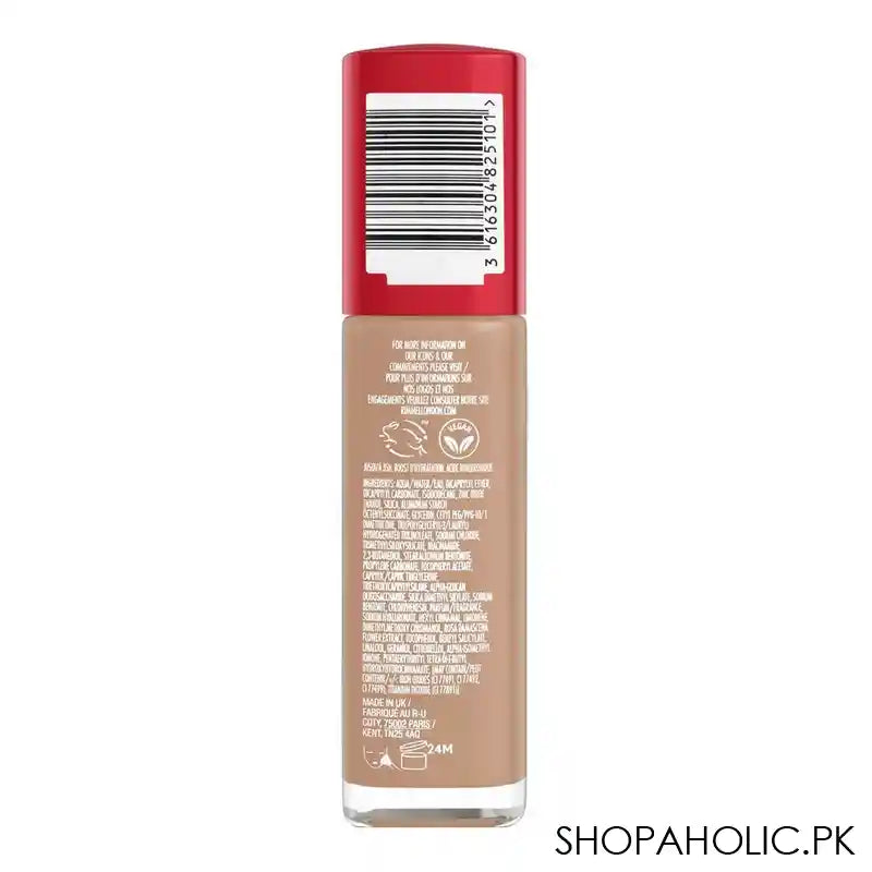 Rimmel London Lasting Finish Up to 35 Hour Hydration Boost Foundation, 200 Soft Beige, 30ml - Image 4