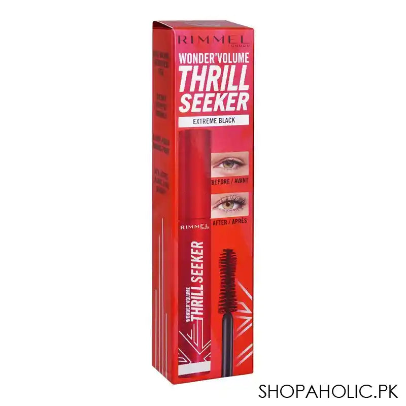 Rimmel London Wonder Volume Thrill Seeker Mascara, Bold Volume, 8ml - Image 6