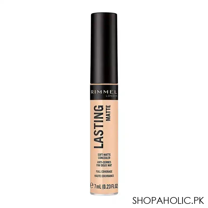 Rimmel Long Lasting Matte Full Coverage Concealer, 005 Porcelain 7ml - Image 4