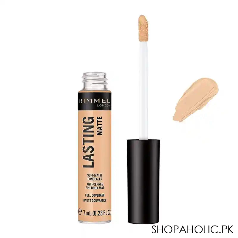 Rimmel Long Lasting Matte Full Coverage Concealer, 015 True Ivory 7ml - Main Image