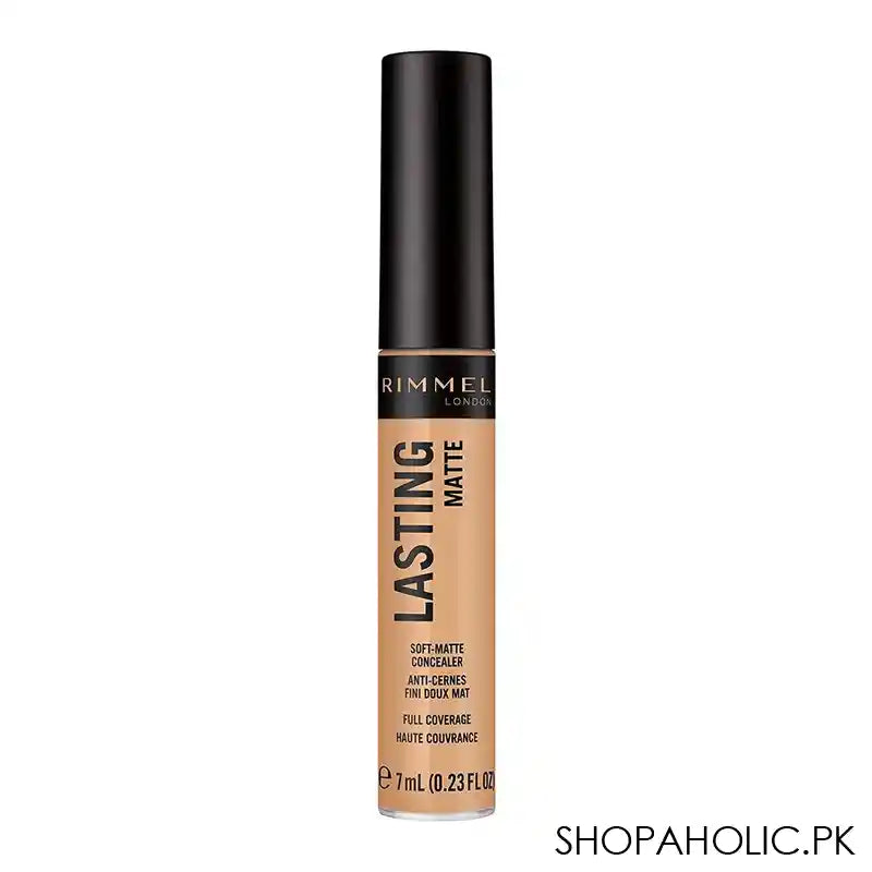 Rimmel Long Lasting Matte Full Coverage Concealer, 025 True Beige 7ml - Main Image